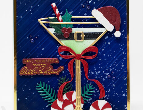 Spellbinders Christmas Cocktail Card