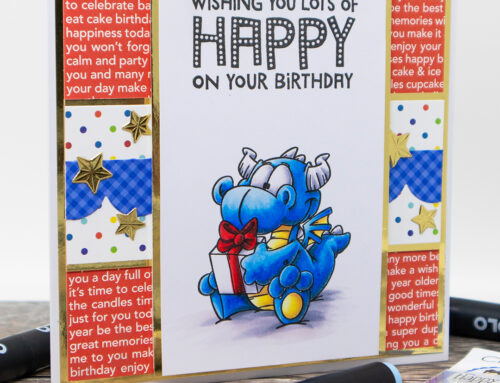 Birfday Dragon Birthday Card & Colouring Video