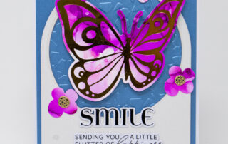 Handmade card inspiration featuring Spellbinders January 2025 Club of the Month BetterPress plates, clear stamp and dies, and embossing folder.