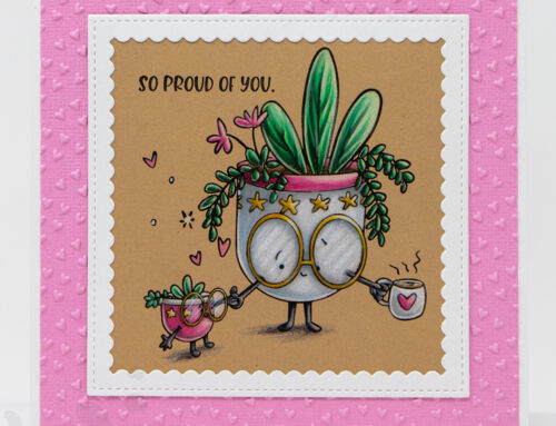 Spec-Tacular Mom & Baby Succulent Coloured Pencil Card & Video