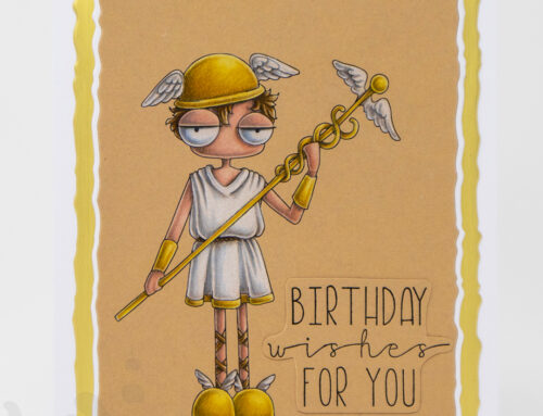 Oddball Hermes Coloured Pencil Card & Video