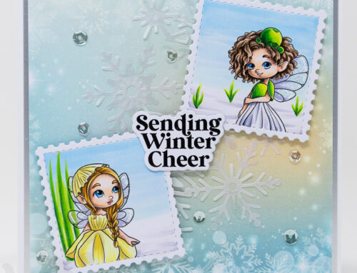 Narcissus & Snowdrop Fairy Card & Colouring Video