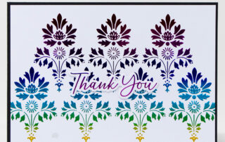 Handmade card inspiration featuring Spellbinders February 2025 Club of the Month BetterPress plates, the Glimmer Hot-Foil system, and embossing folder.