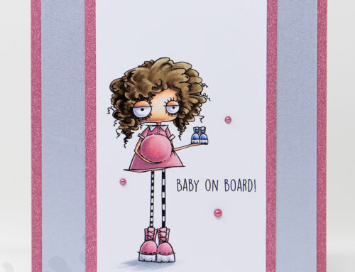 Stamping Bella Oddball Baby on the Way Card & Copic Video