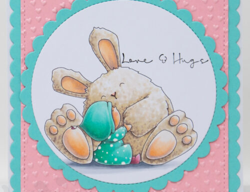 Bundle Girl loves Bunny Wobbles Card & Copic Video