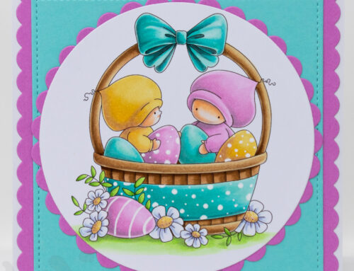 Bundle Girls in the Easter Basket Card & Copic Video