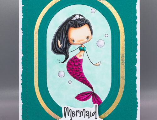 MerMay at Stamping Bella & Whimsabella Mermaid Bubble Bliss Card & Copic Video