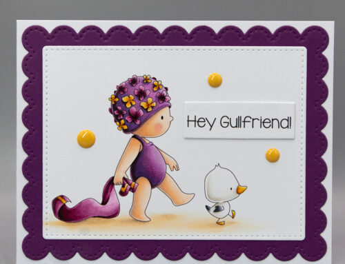 Beach Bundle Girl with a Seagull Card & Copic Video