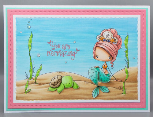MerMay at Stamping Bella: Whimsabella Mermaid Serene SeaStar Scene Card