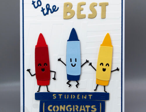 Spellbinders Club of the Month: Classroom Chronicles die cut best student card