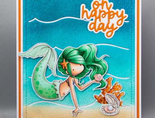 Tiny Townie Mermaid Isla Card & Copic Video