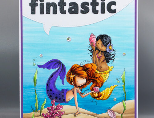 Tiny Townie Mermaids Scene Card