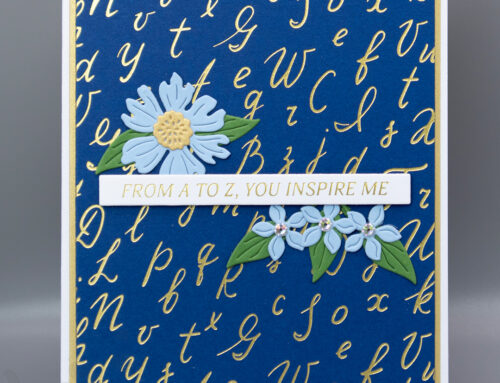 Spellbinders Gorgeous Florals From A to Z Card