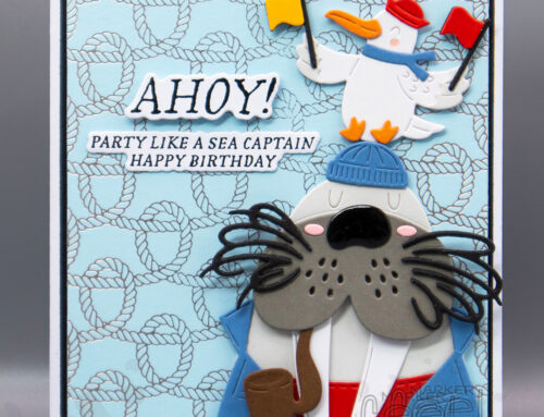 Spellbinders Club of the Month June 2025 Card – Ahoy Shipmates!