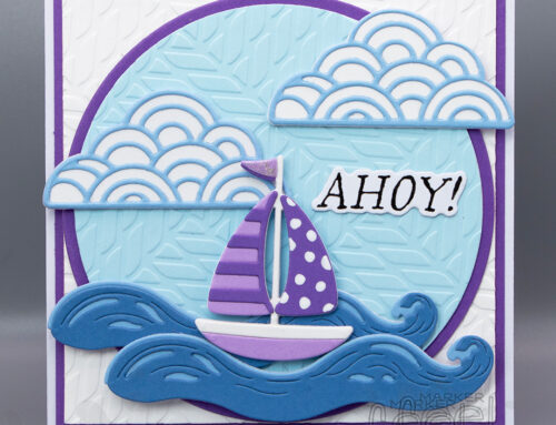 Spellbinders June Club of the Month – Set Sail Card