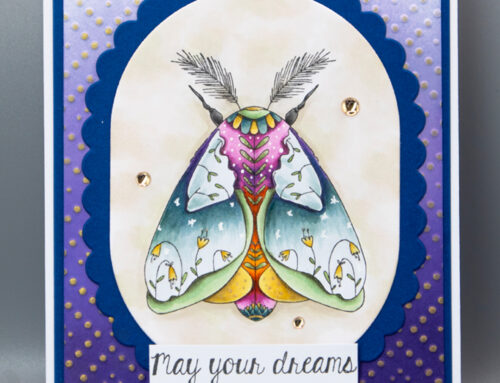 Garden Mantle Moth Card & Copic Video