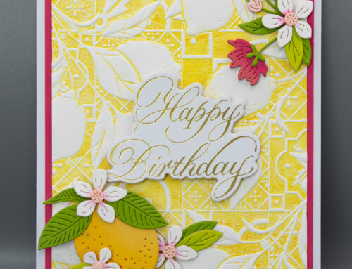 Spellbinders La Dolce Vita Happy Birthday Card