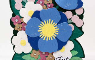 Handmade die cut shaped card inspiration featuring the Concord & 9th Primrose Garden die set.