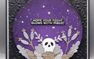 Handmade die cut Halloween card inspiration featuring Spellbinders September Club of the Month kit products!