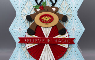 Stitched Christmas card inspiration featuring Spellbinders October 2025 Club of the Month Glimpses of Christmas kit products!