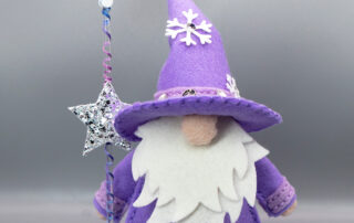 3D Felt Decor Fergus the Gnome created using Spellbinders dies designed by Sandi MacIver!