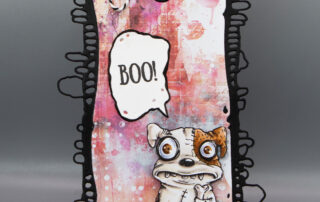 Fun Halloween tag featuring AALL & Create Janet Klein Zombie Night stamp set and other products!