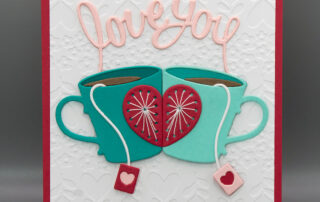 Cute stitched die cut card inspiration featuring Spellbinders December 2025 Stitching Die of the Month "A Perfect Blend".